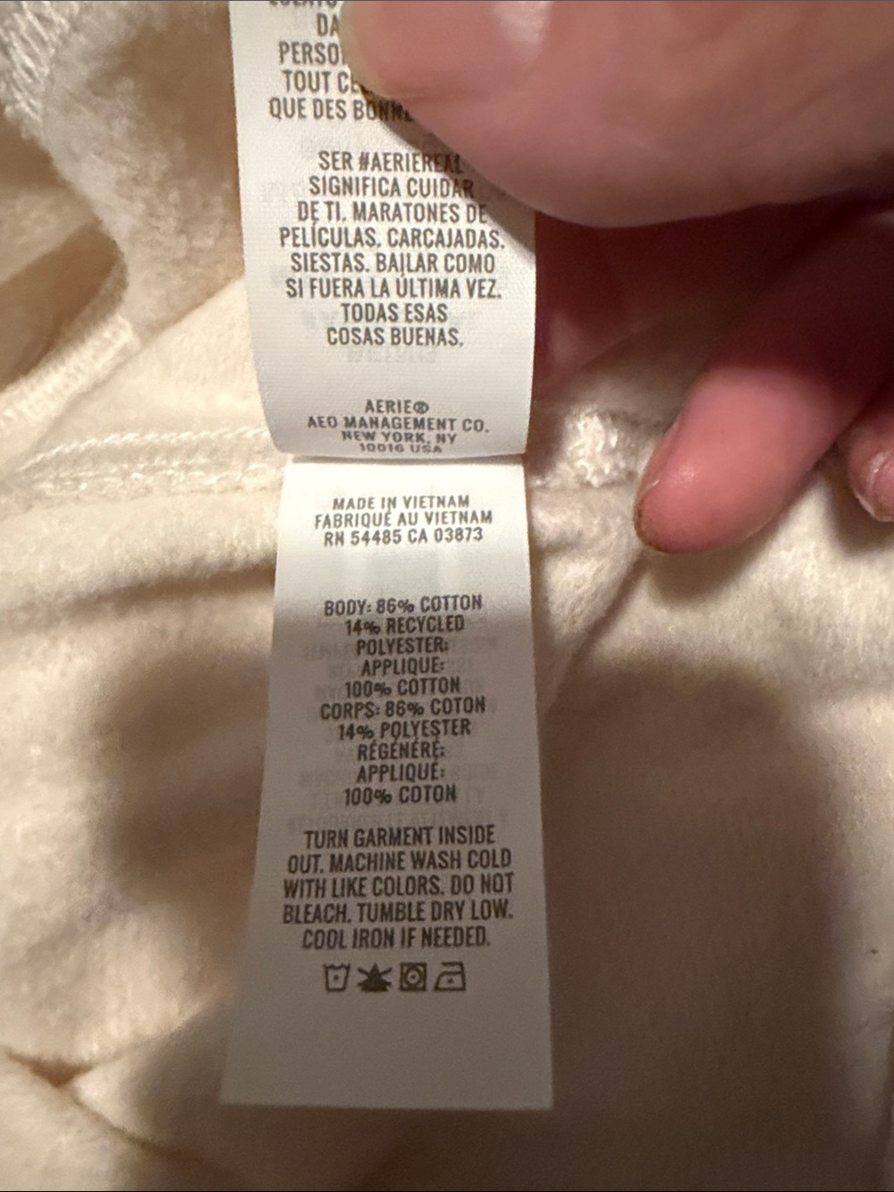 aerie Cream Bandana-Print Crewneck Sweatshirt - Picture 4 of 5